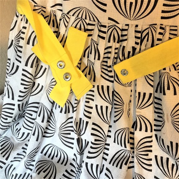 OKAIDI Chic Printed 100% Cotton Dress | 12A/Y - Picture 5 of 15